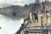 unknow artist en napoletansk forradare har hangts och kastats i vattnet France oil painting artist